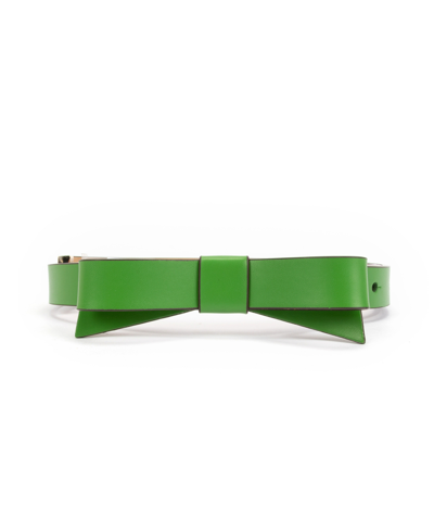 Shop Kate Spade Women's 19mm Bow Belt In  Green