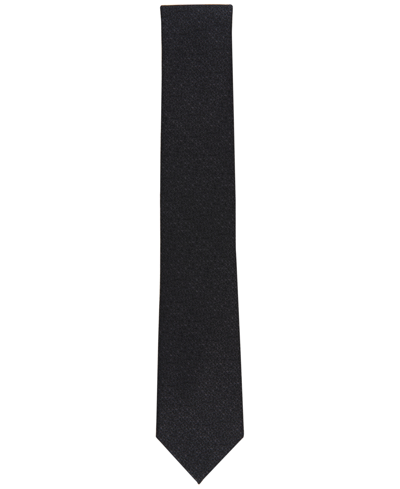 Shop Alfani Men's Terry Mini-texture Tie, Created For Macy's In Dk Charcoal