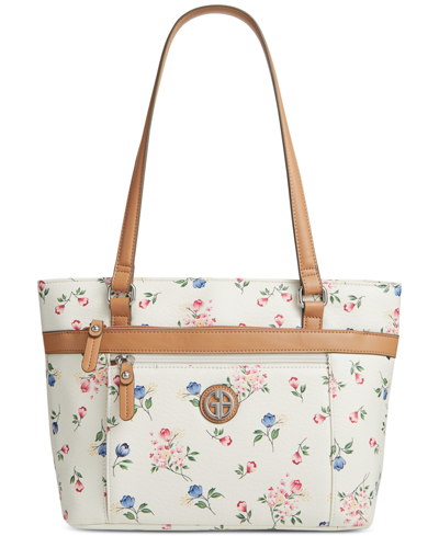 Shop Giani Bernini Pebble Floral Tote, Created For Macy's In Floral Print