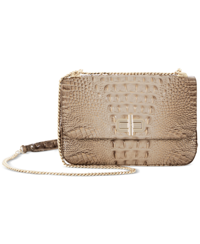 Shop Brahmin Rosalie Convertible Chain Strap Small Leather Crossbody In Sesame Ombre Melbourne