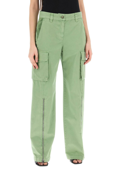 Shop Stella Mccartney Organic Cotton Cargo Pants For Men In Green