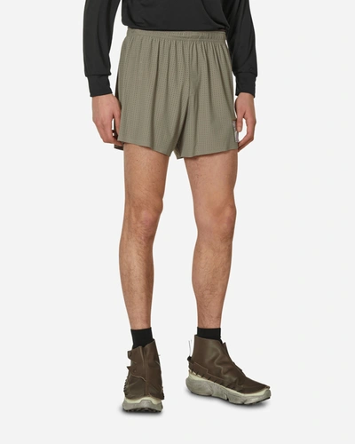 Shop Satisfy Space-o 5 Shorts Dry Sage In Green