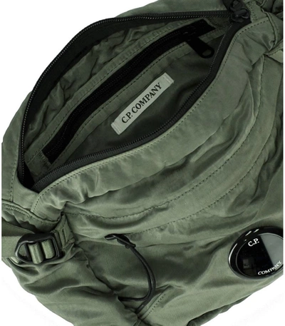 Shop C.p. Company Nylon B Agave Green Messenger Bag