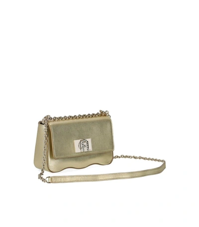 Shop Furla 1927 Mini Wave Gold Crossbody Bag
