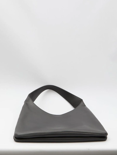 Shop Off-white Hobo Metropolitan Bag In Black