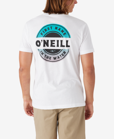 Shop O'neill Men's Coin Flip Standard Fit T-shirt In White