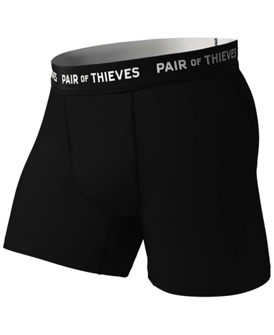 Shop Pair Of Thieves Men's Superfit Breathable Mesh Boxer Brief 2 Pack In Black,grey Assorted