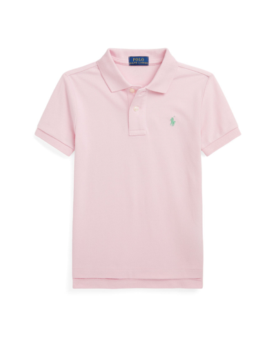 Shop Polo Ralph Lauren Toddler And Little Boys Cotton Short Sleeve Polo In Garden Pink