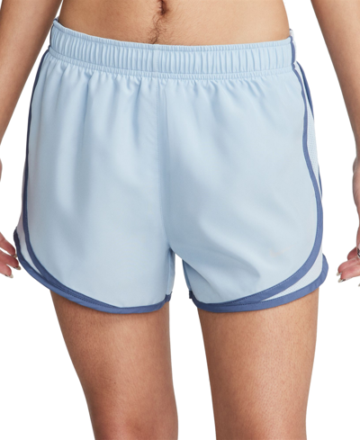 Shop Nike Tempo Women's Brief-lined Running Shorts In Lt Armory Blue,lt Armory Blue,wolf Grey