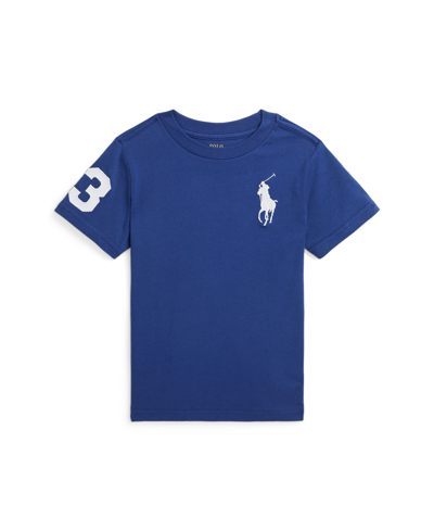 Shop Polo Ralph Lauren Toddler And Little Boys Big Pony Cotton Jersey T-shirt In Beach Royal