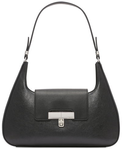 Calvin Klein Becky Small Shoulder Bag In Black Silv