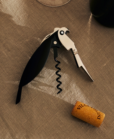 Alessi Parrot Corkscrew In Black