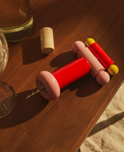 Alessi Sottsass 100 Values Collection Corkscrew In Red