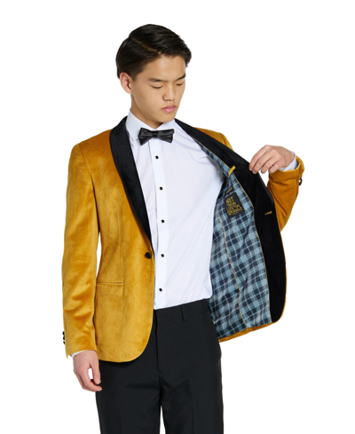 Shop Opposuits Big Boys Dinner Blazer Jacket In Gold