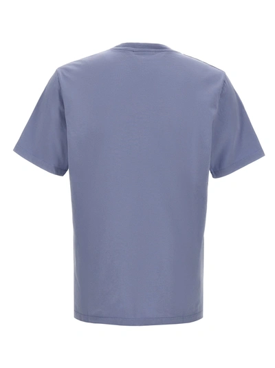 Shop Maison Kitsuné Chillax Fox T-shirt Light Blue