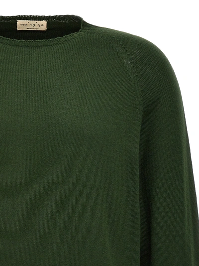 Ma'ry'ya Crew-neck Sweater In Green