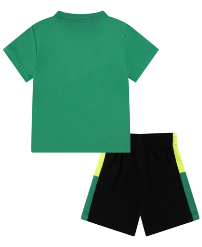 Shop Nike Toddler Boys Icon Mesh Short Set In Black
