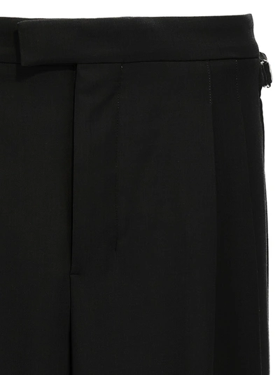 Shop Ami Alexandre Mattiussi Double Pence Pants Black