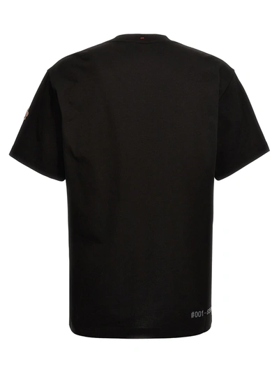 Shop Moncler Embossed Logo T-shirt Black