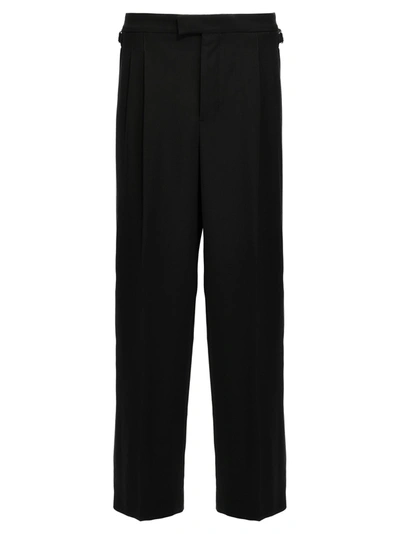 Shop Ami Alexandre Mattiussi Double Pence Pants In Black