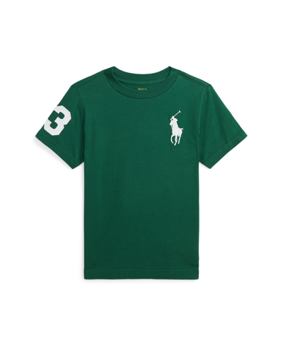 Shop Polo Ralph Lauren Toddler And Little Boys Big Pony Cotton Jersey T-shirt In New Forest