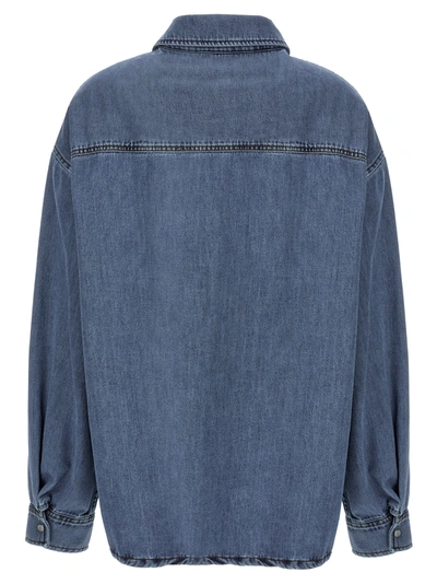 Shop Darkpark Keanu Shirt, Blouse Blue