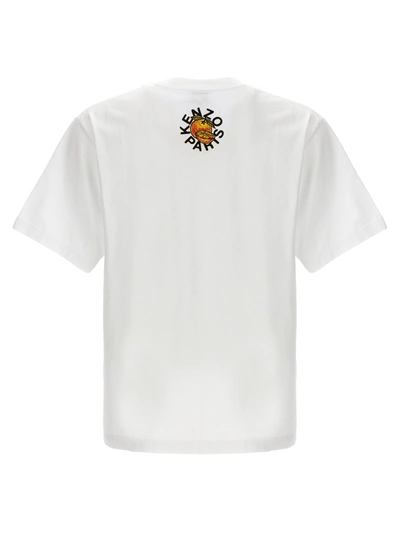 Shop Kenzo Orange T-shirt White