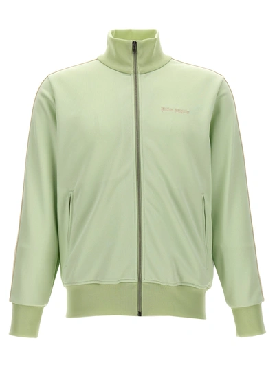 Shop Palm Angels Classic Logo Track Casual Jackets, Parka In Green