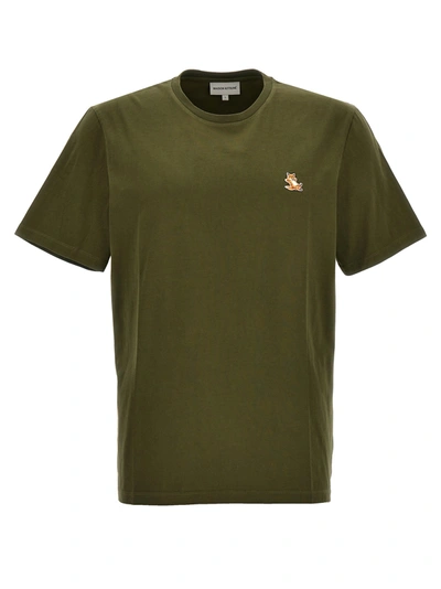 Shop Maison Kitsuné Chillax Fox T-shirt In Green