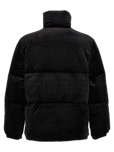 Shop Gcds Logo Band Casual Jackets, Parka Black
