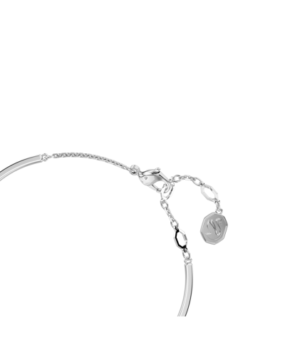 Swarovski Hyperbola Bangle, Heart, Blue, Rhodium Plated In Multicolored
