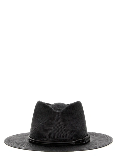 Shop Brunello Cucinelli Panama Hats Black