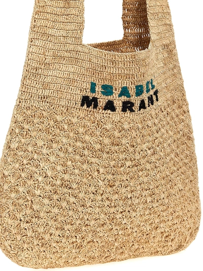 Shop Isabel Marant Praia Medium Tote Bag Beige
