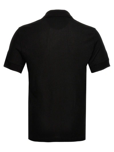 Shop Tom Ford Ribbed  Shirt Polo Black