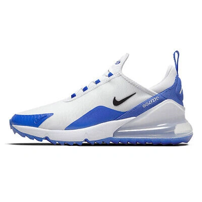 Pre-owned Nike Air Max 270 Golfschuh Für Herren, Weiss/schwarz (racer Blue), Weiss, 45.