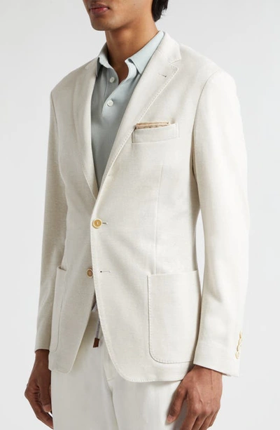 Eleventy Linen & Cotton Sport Coat In Sand