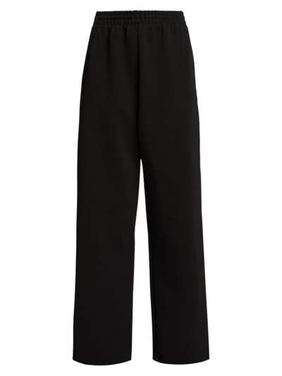 Shop Wardrobe.nyc Women's Semi Matte Track Pants In Black