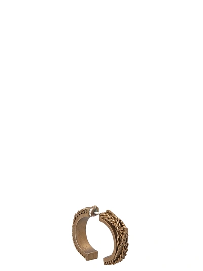 Shop Mm6 Maison Margiela Single Chain Earring Jewelry Gold