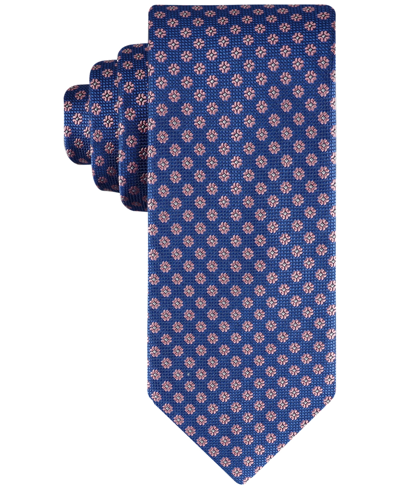 Shop Tommy Hilfiger Men's Floral Medallion Tie In Navy,pink