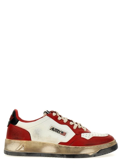 Shop Autry Super Vintage Sneakers Red
