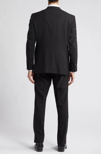 Shop Ted Baker Jay Trim Fit Solid Wool Suit In Black