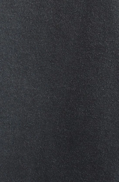 Maison Margiela Black T-shirt With Logo Embroidery In Washed Black