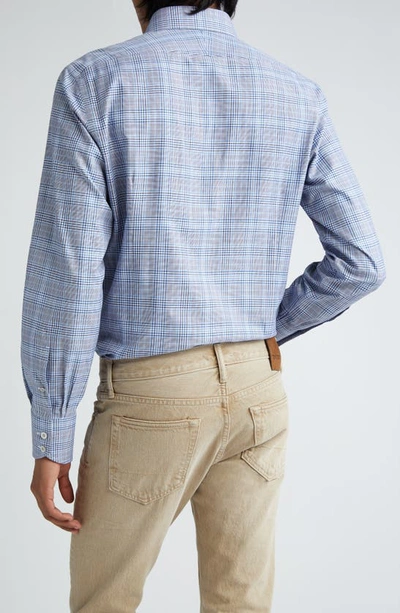 Tom Ford Plaid-check Shirt In Multicolor Blue
