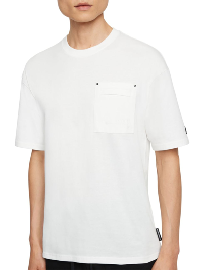 Shop Moose Knuckles Men's Dalon Cotton T-shirt In Milkyway
