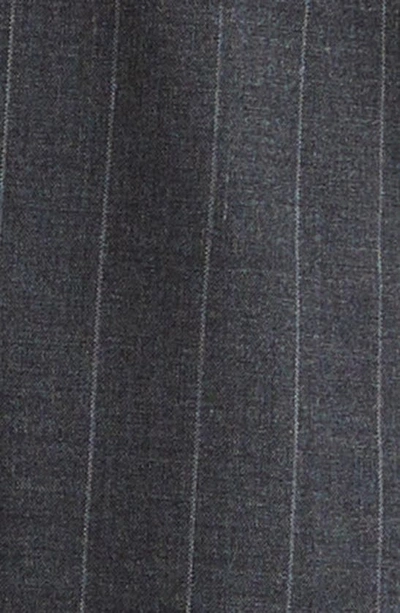 Tom Ford Shelton Fresco Stripe Wool Suit In Charcoal