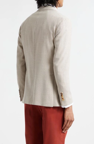 Shop Boglioli Wool Hopsack Sport Coat In Beige