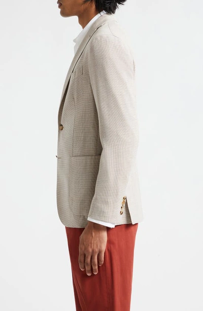 Shop Boglioli Wool Hopsack Sport Coat In Beige