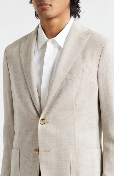 Shop Boglioli Wool Hopsack Sport Coat In Beige