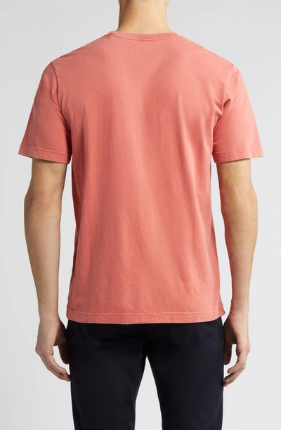 Shop Peter Millar Lava Wash Organic Cotton Pocket T-shirt In Clay Rose
