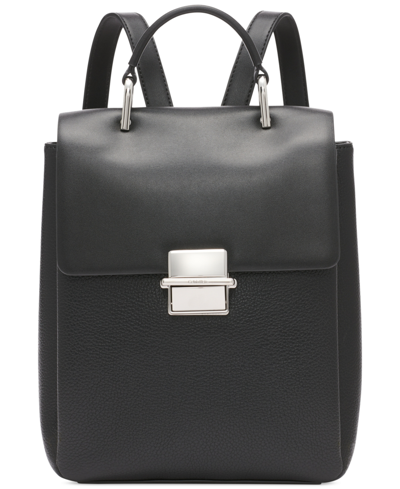 Shop Calvin Klein Clove Small Backpack In Black Silv